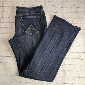 dELIA*s Jeans 15/16 (35x33) LONG Reese‎ Straight Dark Wash Y2K Mid Rise